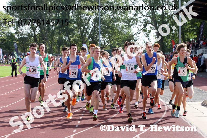 Mens under-17s, Northern Road Relays, Blackpool. Photo: David T. Hewitson/Sports for All Pics